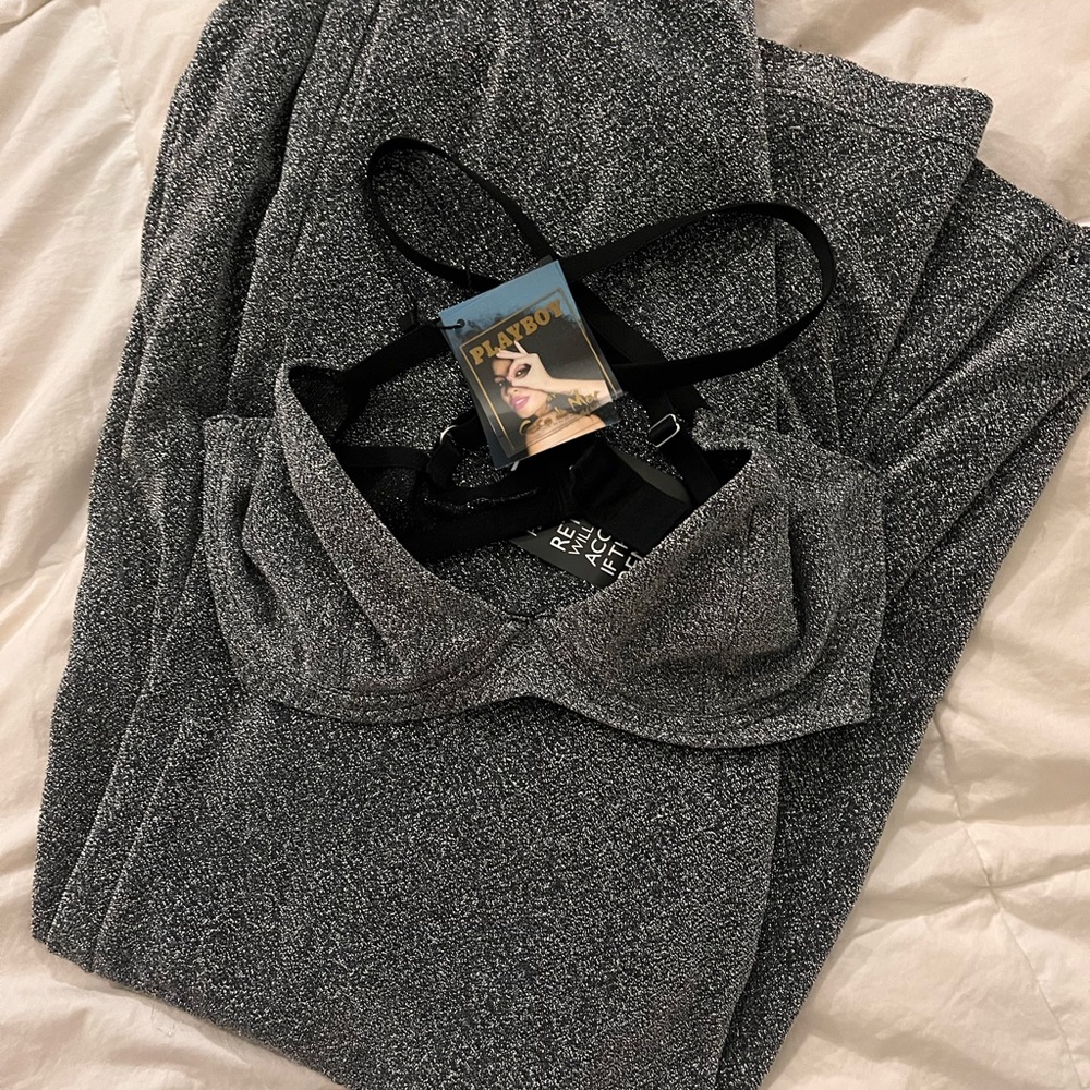 PLAYBOY collab with Coco De Mar exclusive 2019 bra and pants set nwt